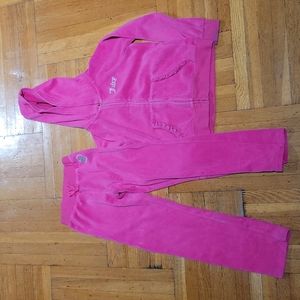 Juicy couture velour pants suit size 7